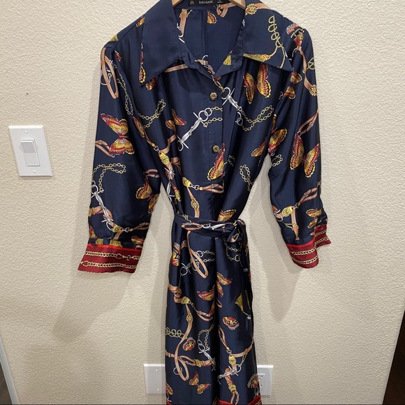 NWOT Zara chain print midi shirt SOLD!! - Picture 14 of 15